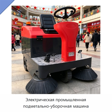 Электрическая промышленная подметально-уборочная машина