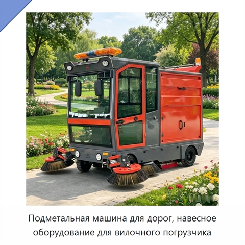 Подметальная машина для дорог, навесное оборудование для вилочного погрузчика