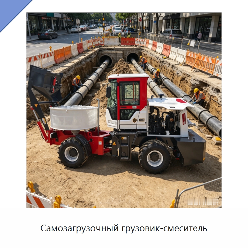 Самозагрузочный грузовик-смеситель — Оборудование для работы с бетоном