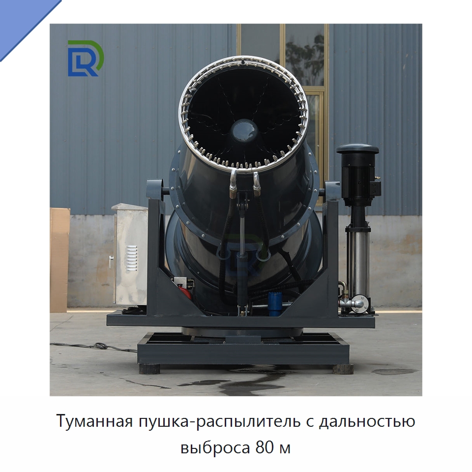 Туманная пушка-распылитель с дальностью выброса 80 м — Специальное оборудование для производства строительных материалов