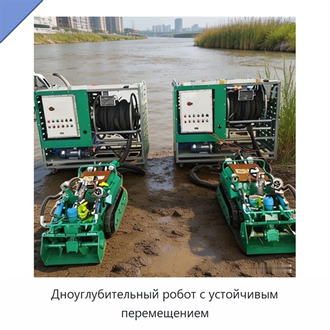 Дноуглубительный робот с устойчивым перемещением