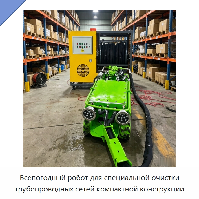 Всепогодный робот для специальной очистки трубопроводных сетей компактной конструкции — Специальные промышленные роботы