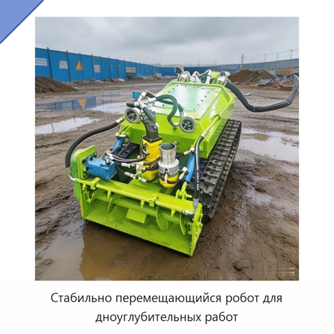 Стабильно перемещающийся робот для дноуглубительных работ