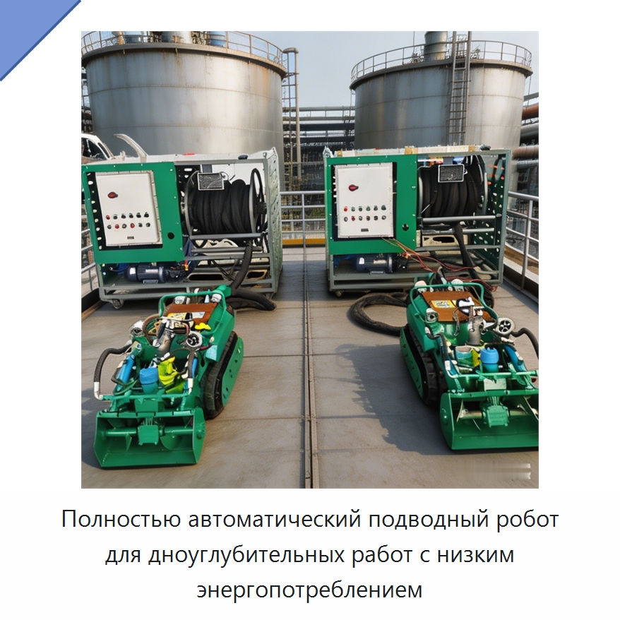 Полностью автоматический подводный робот для дноуглубительных работ с низким энергопотреблением — Специальные промышленные роботы