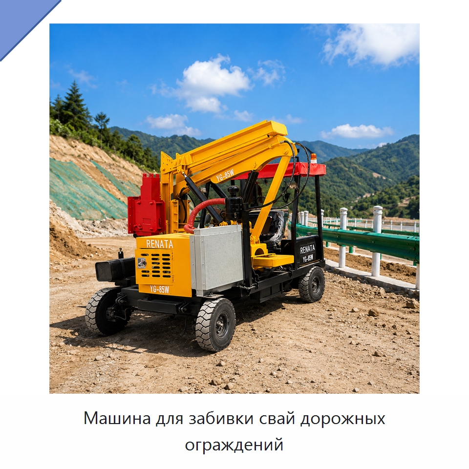 Машина для забивки свай дорожных ограждений — Сваебойные установки