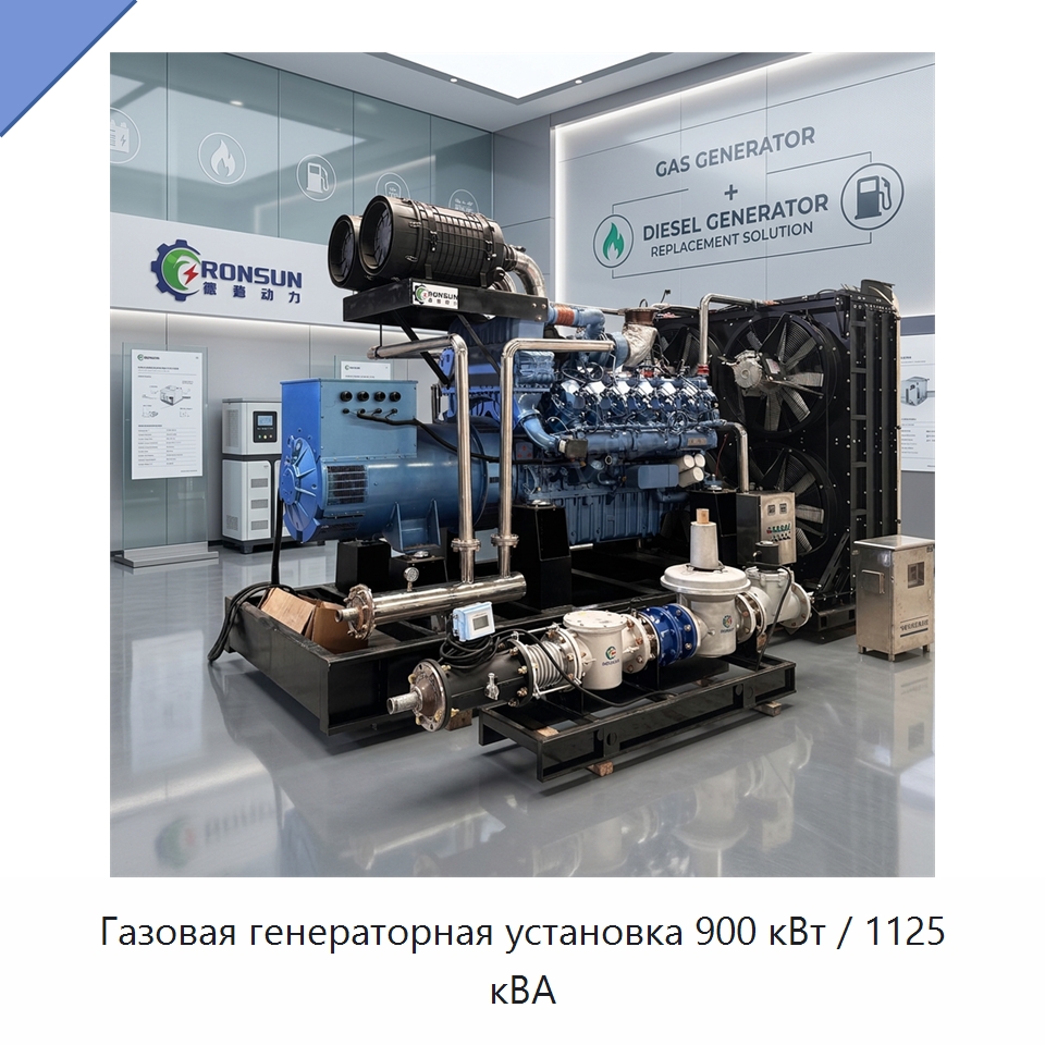 Газовая генераторная установка 900 кВт / 1125 кВА — Генерация электроэнергии