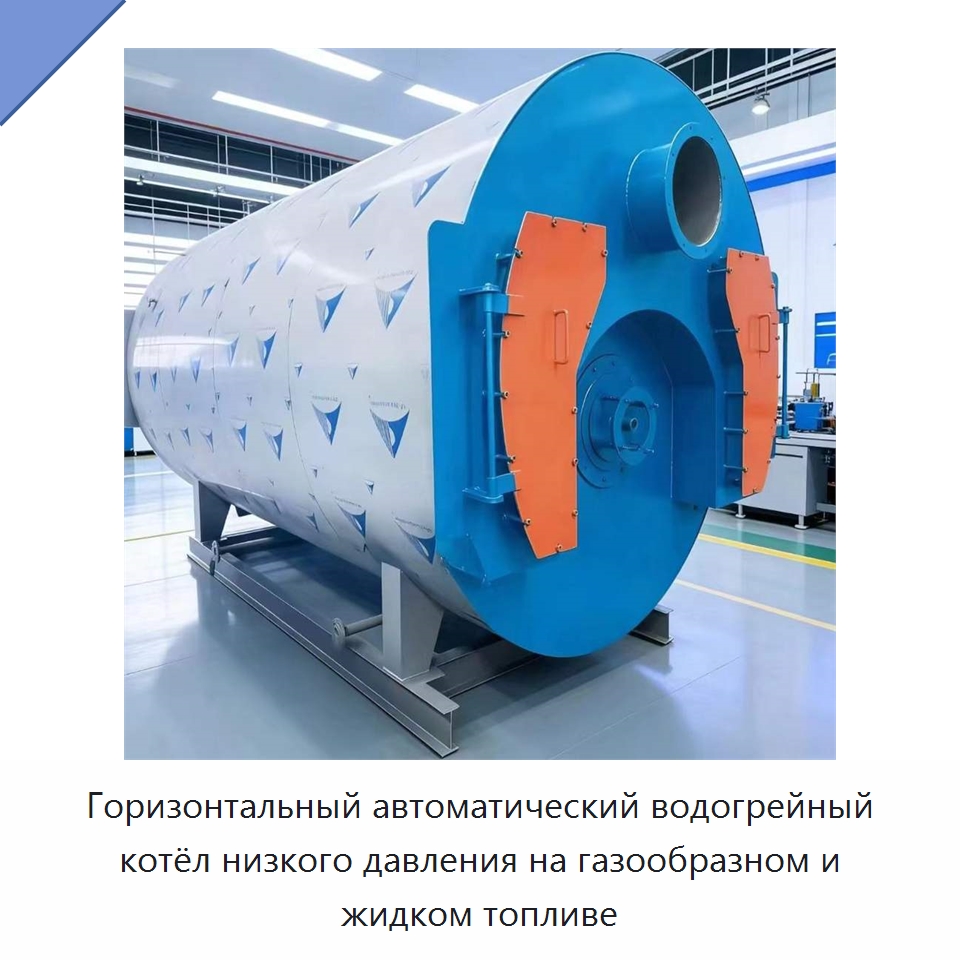 Горизонтальный автоматический водогрейный котёл низкого давления на газообразном и жидком топливе — Котлы и комплектующие