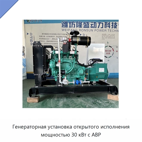 Генераторная установка открытого исполнения мощностью 30 кВт с АВР