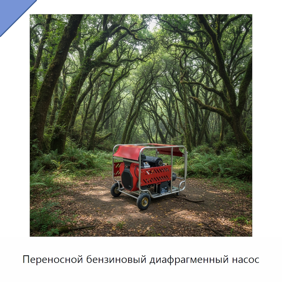 Переносной бензиновый диафрагменный насос — Насосы