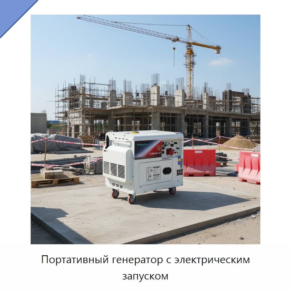 Портативный генератор с электрическим запуском — Дизельные генераторы