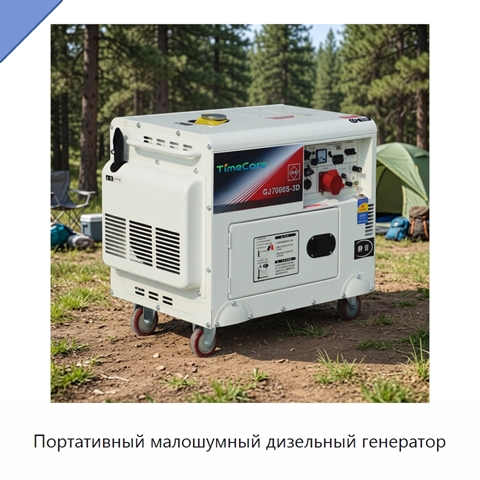 Портативный малошумный дизельный генератор
