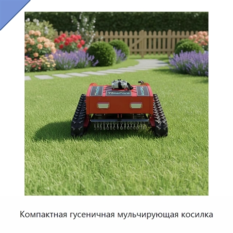 Компактная гусеничная мульчирующая косилка
