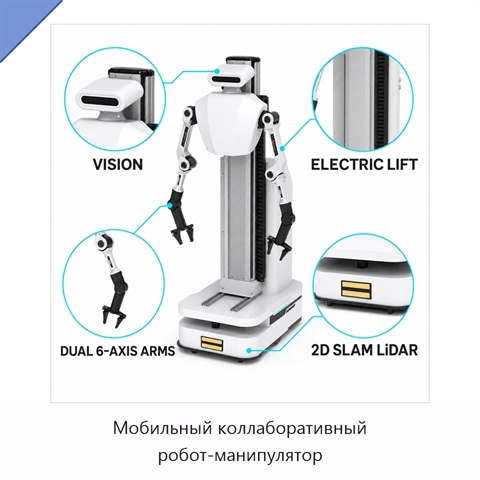 Мобильный коллаборативный робот-манипулятор
