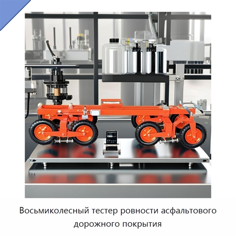 Восьмиколесный тестер ровности асфальтового дорожного покрытия
