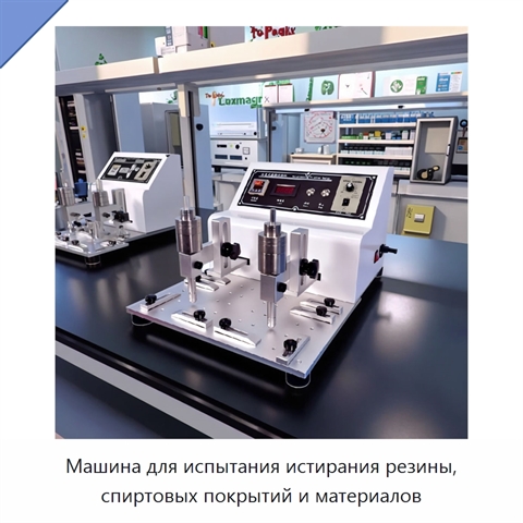 Машина для испытания истирания резины, спиртовых покрытий и материалов