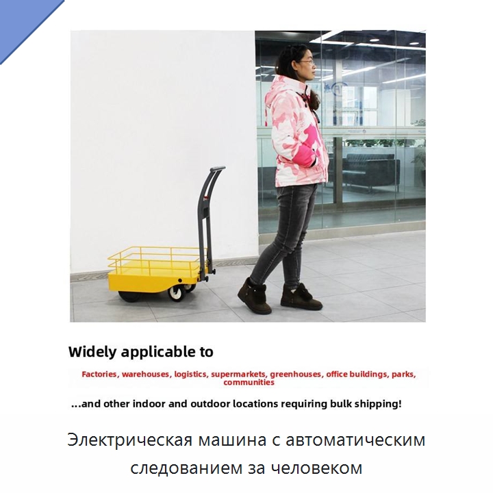 Электрическая машина с автоматическим следованием за человеком — Тележки для покупок
