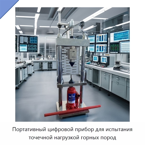 Портативный цифровой прибор для испытания точечной нагрузкой горных пород