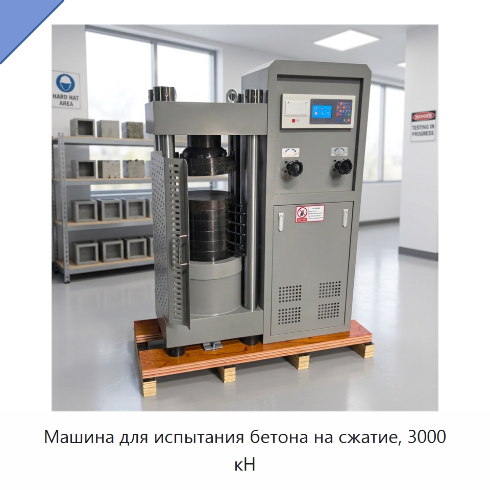 Машина для испытания бетона на сжатие, 3000 кН — Испытательное оборудование