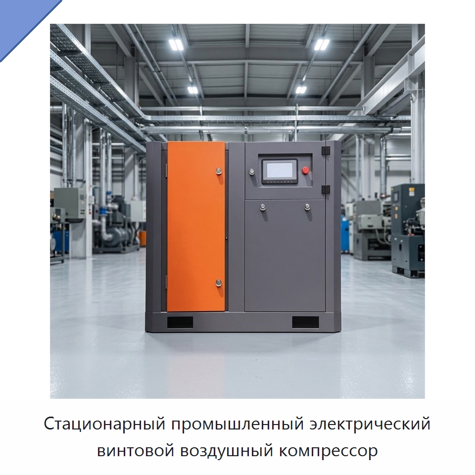 Стационарный промышленный электрический винтовой воздушный компрессор — Промышленные компрессоры