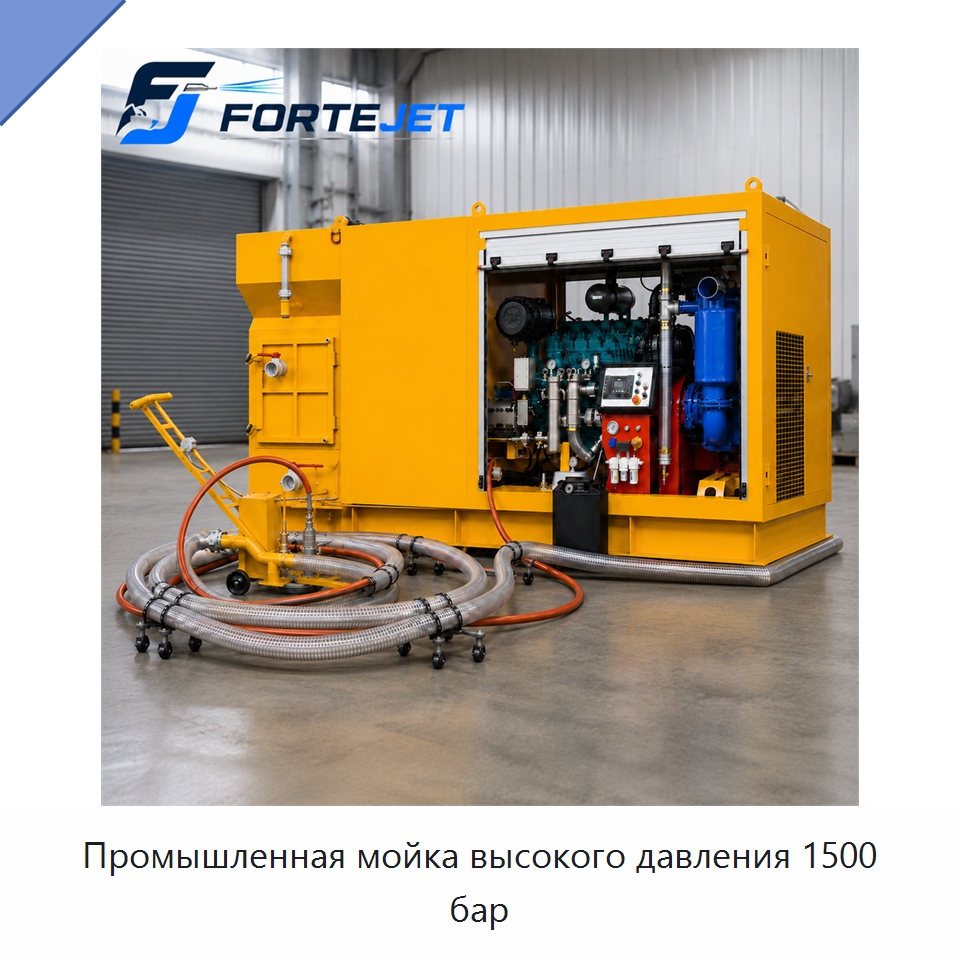 Промышленная мойка высокого давления 1500 бар — Аппараты высокого давления