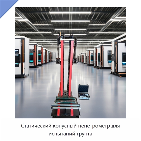 Статический конусный пенетрометр для испытаний грунта