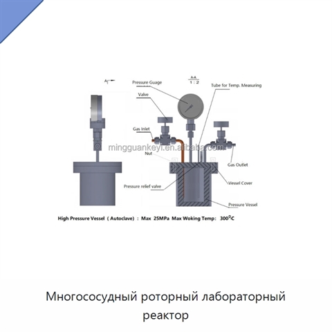 Многососудный роторный лабораторный реактор