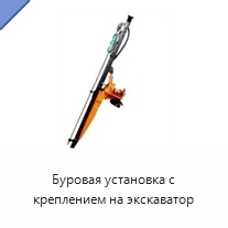 Буровая установка с креплением на экскаватор