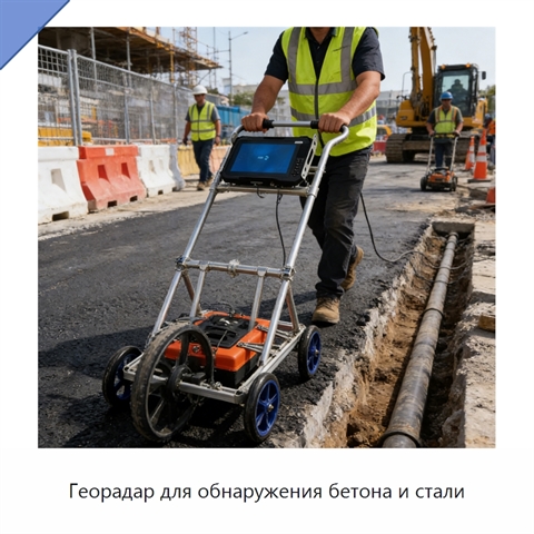 Георадар для обнаружения бетона и стали