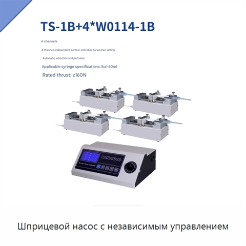 Шприцевой насос с независимым управлением