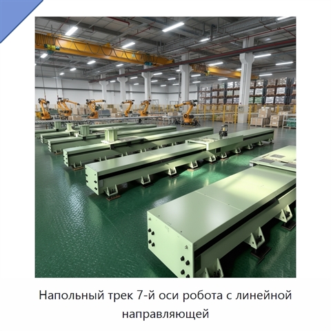 Напольный трек 7-й оси робота с линейной направляющей