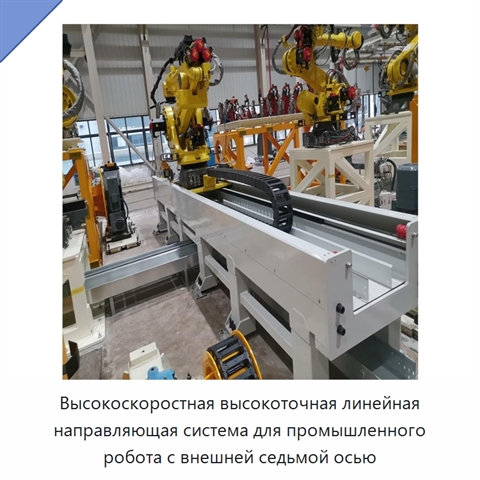 Высокоскоростная высокоточная линейная направляющая система для промышленного робота с внешней седьмой осью