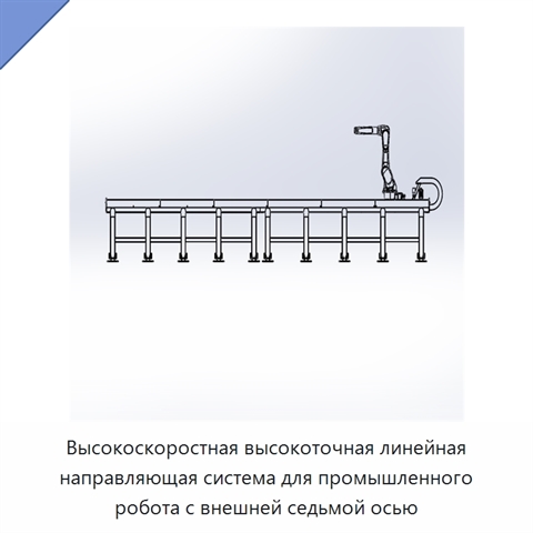 Высокоскоростная высокоточная линейная направляющая система для промышленного робота с внешней седьмой осью