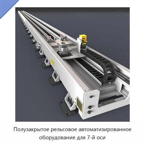 Полузакрытое рельсовое автоматизированное оборудование для 7-й оси