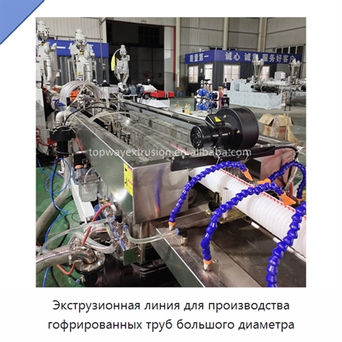 Экструзионная линия для производства гофрированных труб большого диаметра