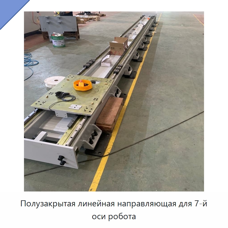 Полузакрытая линейная направляющая для 7-й оси робота — Линейные направляющие