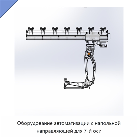 Оборудование автоматизации с напольной направляющей для 7-й оси