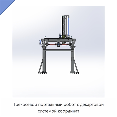 Трёхосевой портальный робот с декартовой системой координат