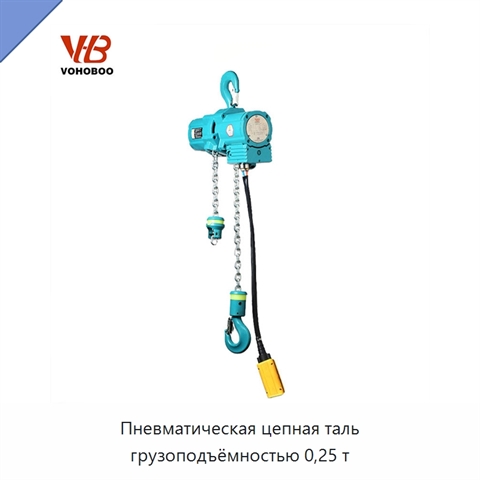 Пневматическая цепная таль грузоподъёмностью 0,25 т
