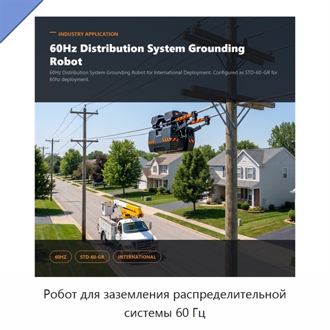 Робот для заземления распределительной системы 60 Гц