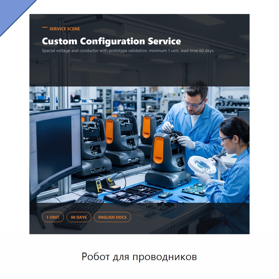 Робот для проводников — Специальные изделия среднего и высокого напряжения