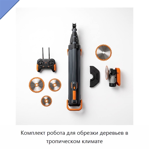 Комплект робота для обрезки деревьев в тропическом климате