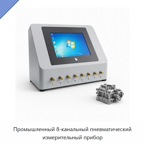 Промышленный 8-канальный пневматический измерительный прибор