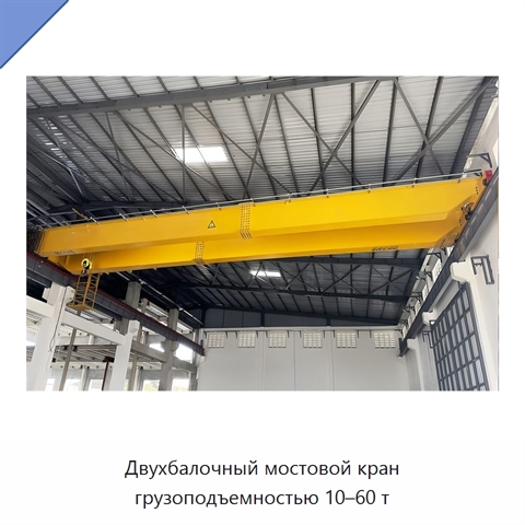 Двухбалочный мостовой кран грузоподъемностью 10–60 т