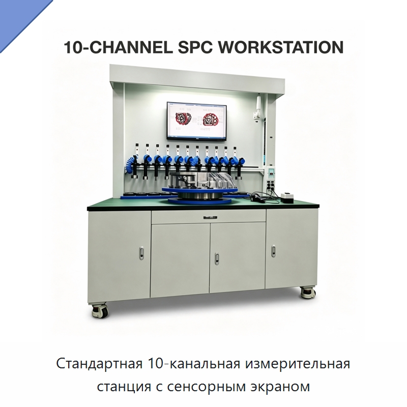 Стандартная 10-канальная измерительная станция с сенсорным экраном — Специальные измерительные и контрольные инструменты