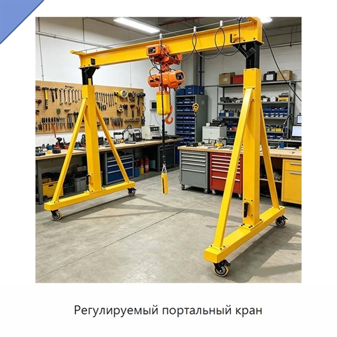 Регулируемый портальный кран