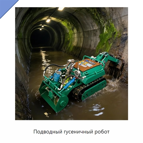 Подводный гусеничный робот