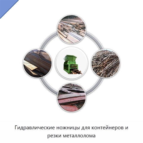 Гидравлические ножницы для контейнеров и резки металлолома