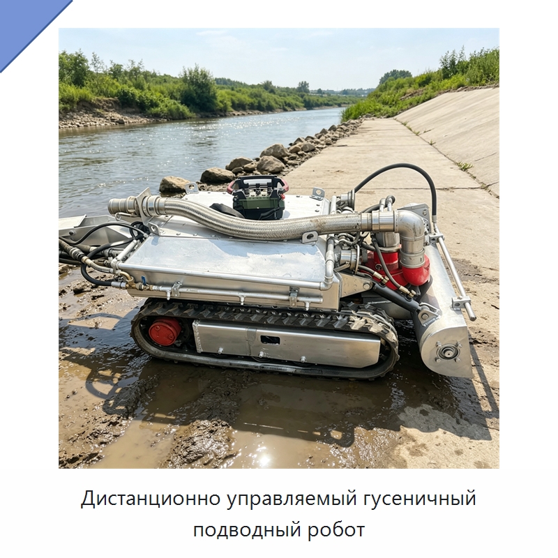 Дистанционно управляемый гусеничный подводный робот — Коммунальная техника