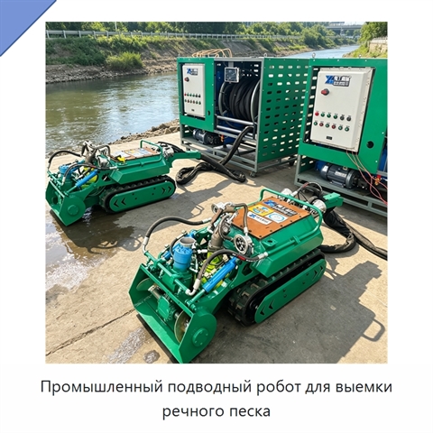 Промышленный подводный робот для выемки речного песка