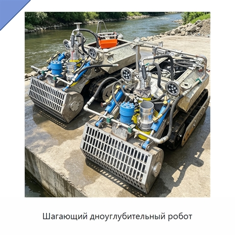 Шагающий дноуглубительный робот